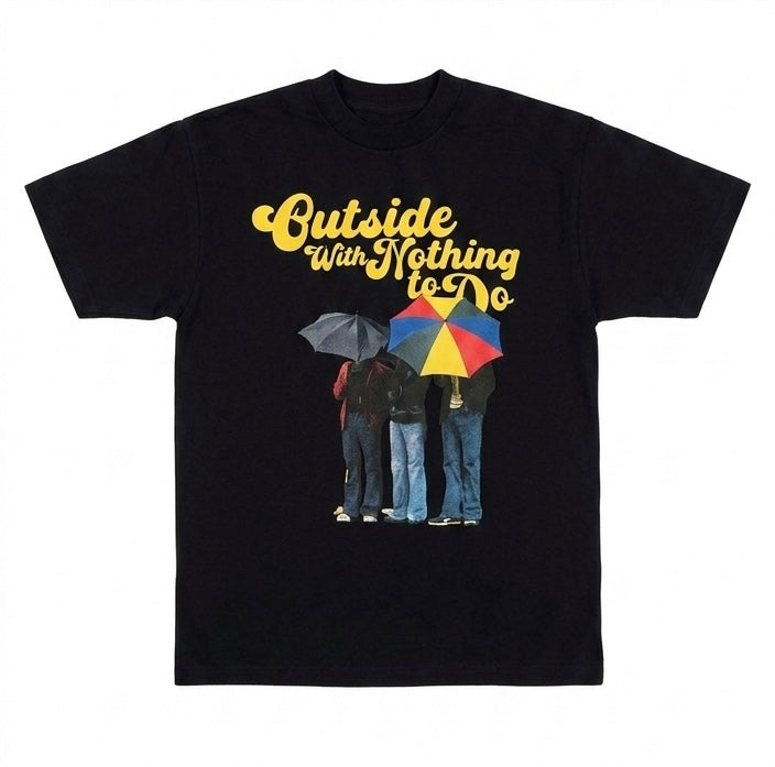 Black Outsidewithnthn2do oversized T shirt