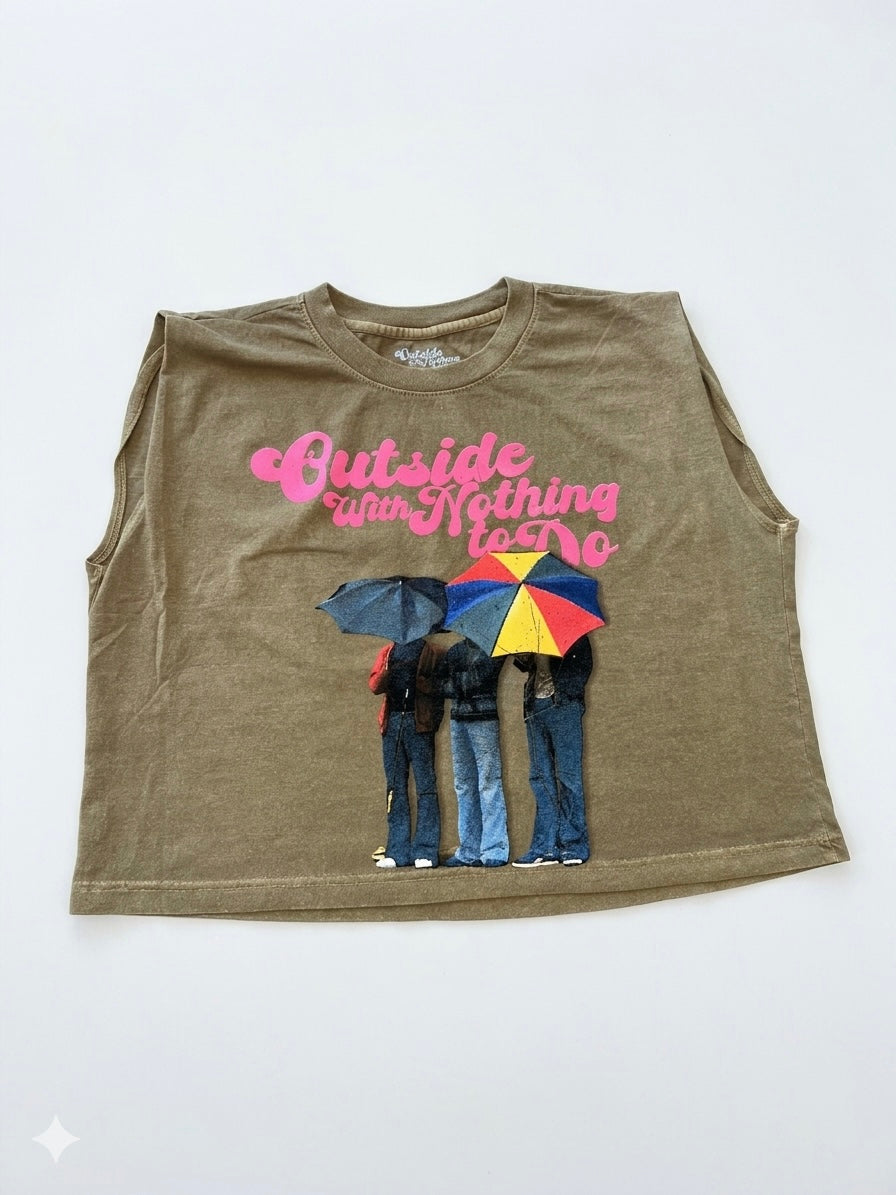LADIES Army green CROP