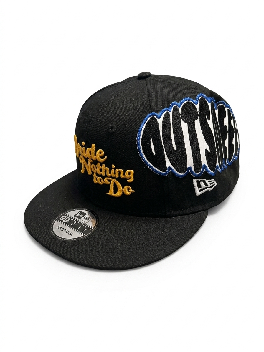 OUTSIDEWITHNTHN2DO SNAPBACK BLUE OUTSIDEEE! PATCH