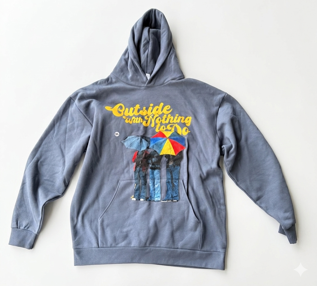 Storm Blue “Outside” Hoodie